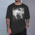 ハムスターを追うufo、クレイジーな動物、面白いハムスター Tシャツ 彼への贈り物