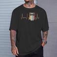 ハートビートフクロウ Tシャツ 彼への贈り物