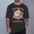 バレリーナ カプチーノ おもしろスローガン イタリアンブレイン レッド Tシャツ 彼への贈り物