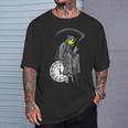 バンクシーの死神時計 Tシャツ 彼への贈り物