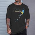 パラオ国旗 パラオ地図 Tシャツ 彼への贈り物