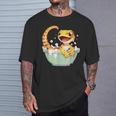 ヒョウモントカゲモドキ シャワー かわいい 野生動物 トカゲ Tシャツ 彼への贈り物