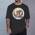 ビーバームーン 冬のワンダーランドのかわいいビーバー Tシャツ 彼への贈り物