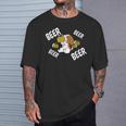ビールキャバリエ キングチャールズ・スパニエル 犬 Tシャツ 彼への贈り物