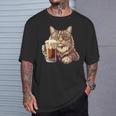 ビールジョッキ かわいい猫 Tシャツ 彼への贈り物