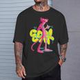 ピンクパンサー クールな猫 グラフィティ チョークアート Tシャツ 彼への贈り物