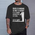 ファニーロッククライマーギフト 男女兼用 クールなゾンビクライミングに Tシャツ 彼への贈り物