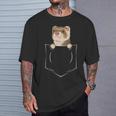 フェレットバッグ ペットチェストバッグ ファニーフェレット Tシャツ 彼への贈り物