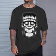 フランケンシュタイン モンスター ブラックワーク Tシャツ 彼への贈り物