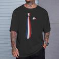 フランス国旗 偽物 ネクタイ Tシャツ 彼への贈り物