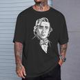 フレデリック・ショパン作曲家の肖像画 Tシャツ 彼への贈り物