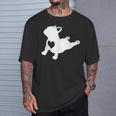 フレンチブルドッグ ヨガポーズシャツ 愛のハートフレンチギフト付き Tシャツ 彼への贈り物