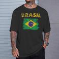 ブラジルの国旗 Brasil Tシャツ 彼への贈り物