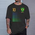 ブラジル国旗 ブラジルのプライド愛好家 Tシャツ 彼への贈り物