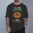ブラジル料理 ブラジル国旗 I Love Brazil And Feijoada Tシャツ 彼への贈り物