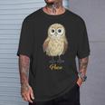 プエオ ハワイアンショートイヤーフクロウ Tシャツ 彼への贈り物