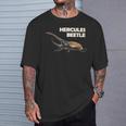 ヘラクレスカブトムシの写真 Tシャツ 彼への贈り物