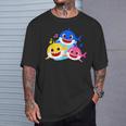 ベイビーシャーク・パパとママとサメなぞく・プレゼント・キッズ・メンズ・ウーマン家族系 Tシャツ 彼への贈り物