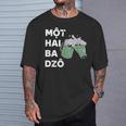 ベトナム ベトナム人 ベトナム語 モット・ハイ・バ・ドゾ ワン・ツー・スリー・チアーズ Tシャツ 彼への贈り物