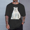 ホッキョクグマ サングラス 動物愛好家 動物飼育係 動物学者 Tシャツ 彼への贈り物
