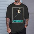 ボイジャー1星間宇宙探査機 太陽系天文学 Tシャツ 彼への贈り物