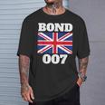 ボンドユニオンフラッグ 007 レトロシャツ Tシャツ 彼への贈り物