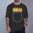 ポテト ポケット ポケットにポテト フライドポテト おもしろ ポテト好き Tシャツ 彼への贈り物