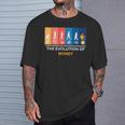 マネーの進化 ビットコイン Btc暗号通貨 Tシャツ 彼への贈り物