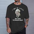 マルチーズ犬デザイン 面白い引用句 マルチプー ミックスオーナー Tシャツ 彼への贈り物