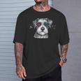 ミニチュア シュナウザー 銀河 サングラス 宇宙 犬好き Tシャツ 彼への贈り物