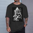 ミュージシャン チェロ奏者 面白い猫 チェロ奏者 Tシャツ 彼への贈り物