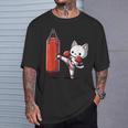 ムエタイ猫、キックボクシング Tシャツ 彼への贈り物