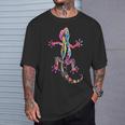 ヤモリ モチーフ トカゲ 爬虫類 ヤモリ トカゲ イグアナ ヤモリ Tシャツ 彼への贈り物