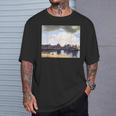 ヨハネス・フェルメールによるデルフトの眺めゲジヒト・オプ・デルフト 1661 Tシャツ 彼への贈り物