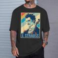ヨハン・シュトラウス ポスター ミュージシャン 作曲家 Tシャツ 彼への贈り物