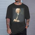 ヨハン・セバスチャン・バッハの絵画の肖像画1748 Tシャツ 彼への贈り物