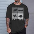 ラフティング シルエット 川 ラフト アウトドア ラフティング スポーツ Tシャツ 彼への贈り物