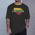 リトアニア国旗 Lietuva アンティーク調 メンズ レディース キッズ Tシャツ 彼への贈り物