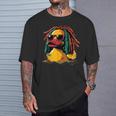 レゲエ ラバー アヒル ゴム アヒルの子 ジャマイカ ジャマイカ ルーツ Tシャツ 彼への贈り物