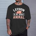 レチョンは私の精神動物です面白いですlechon Pinoy Tシャツ 彼への贈り物