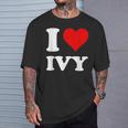 レッドハート アイビーが大好き Tシャツ 彼への贈り物
