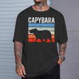 レトロ ビンテージ カピバラ かわいい 動物 Tシャツ 彼への贈り物