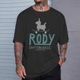 ロディ Rody（Rody Of ThetreetSkateboard_Green バックプリント Tシャツ 彼への贈り物