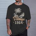 ヴィンテージ 1964 誕生日 61歳 ヤシの木 Tシャツ 彼への贈り物