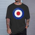 ヴィンテージ イギリス Raf Mod Bullseye レトロ シンボル ラウンデル ターゲット Tシャツ 彼への贈り物