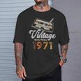 ヴィンテージ1971 カセット・ペンシル 54歳の誕生日 Tシャツ 彼への贈り物