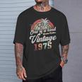 ヴィンテージ1975バースデー50年パームツリー レトロ Tシャツ 彼への贈り物