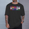 人間のlgbt レズビアン・ゲイ・バイセクシャル トランスジェンダー ジェンダークィア ギフト Tシャツ 彼への贈り物