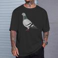 伝書鳩 鳥 動物 図 バードウォッチング 贈り物 鳥類学者 Tシャツ 彼への贈り物