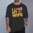 夫 妻 引用 I Love My Wifeays For Lover Husband Tシャツ 彼への贈り物